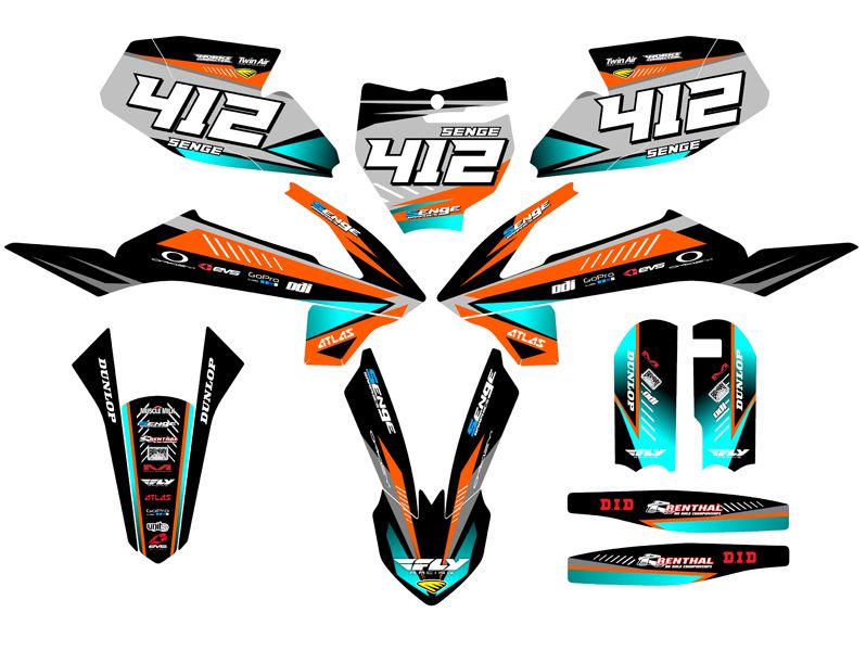 2016 2017 2018 SX 65 GRAPHICS KIT FITS KTM SX65 65SX DECO DECALS